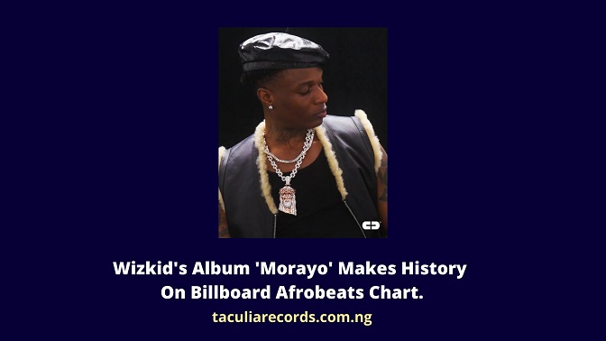 Wizkid's Album 'Morayo' Makes History On Billboard Afrobeats Chart.