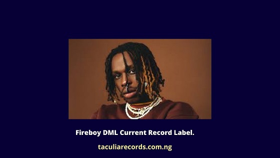 Fireboy DML Current Record Label.